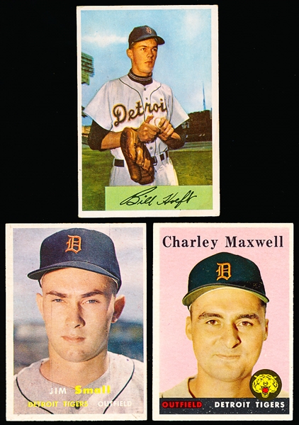 Three Detroit Tigers Baseball Cards