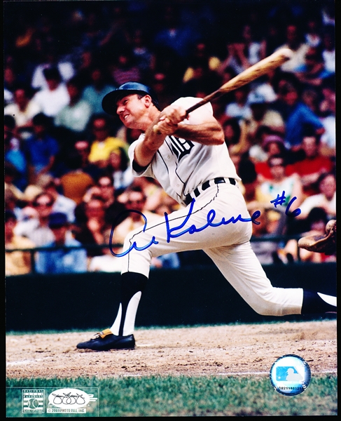 Autographed Al Kaline Detroit Tigers MLB Color 8” x 10” Photo- JSA Certified