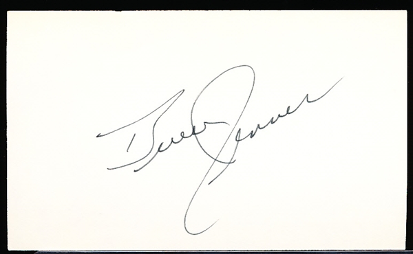 Autographed Bruce Jenner Olympics Index Card