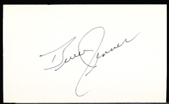 Autographed Bruce Jenner Olympics Index Card