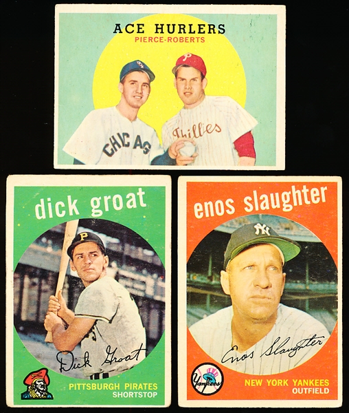 1959 Topps Baseball- 3 Diff