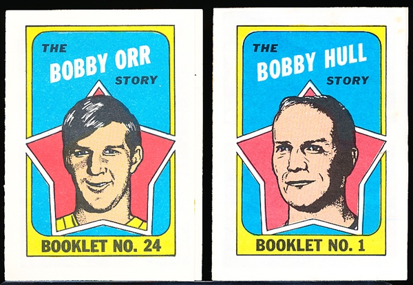 1971-72 Topps Hockey Booklets- 2 Diff