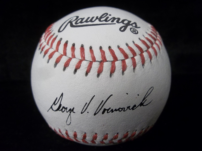 Facsimile Signature George Voinovich Rawlings Ohio/ Fortune Team Baseball