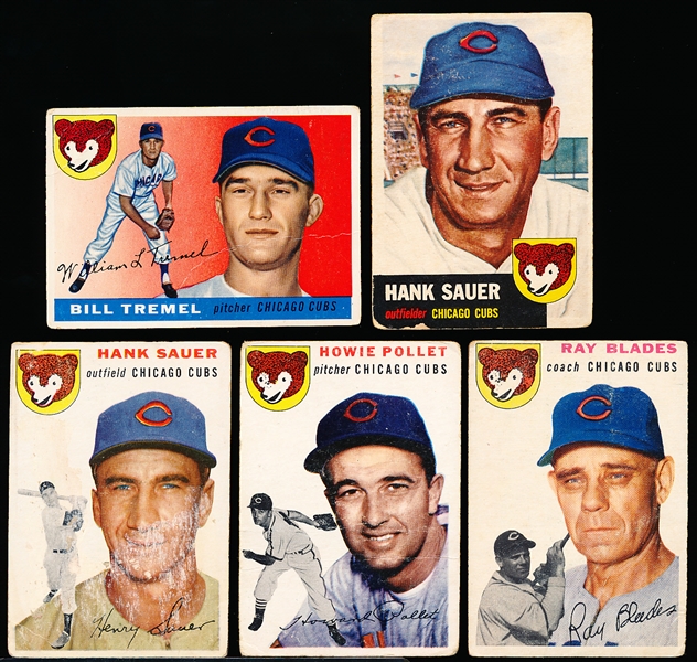 Five Vintage Chicago Cubs