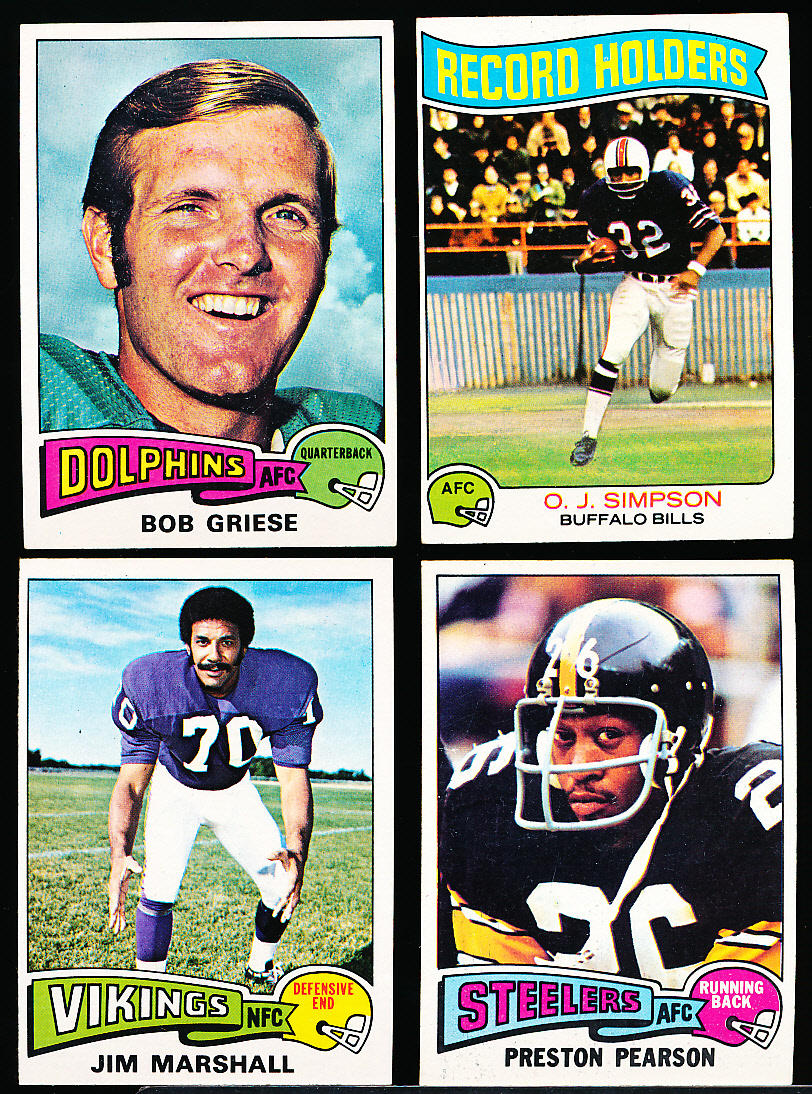 Lot Detail - 1975 Topps Football- 70 Asst