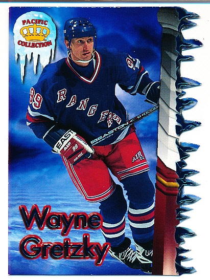 1997-98 Pacific Hockey- “Slap Shots Die-Cuts”- #5A Wayne Gretzky, Rangers