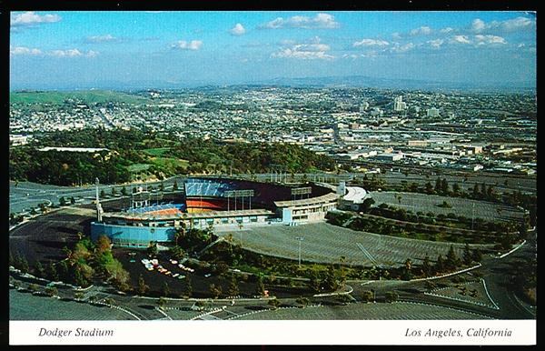 Krieg Publishing Co. C35044 Dodger Stadium Los Angeles, California” Chrome Postcard