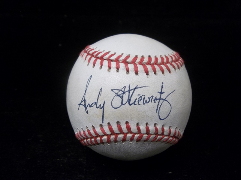 Autographed Andy Stankiewicz Official AL Baseball- PSA/DNA Certified