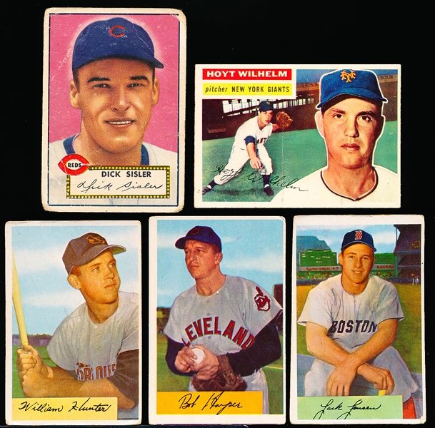 Five Baseball Cards