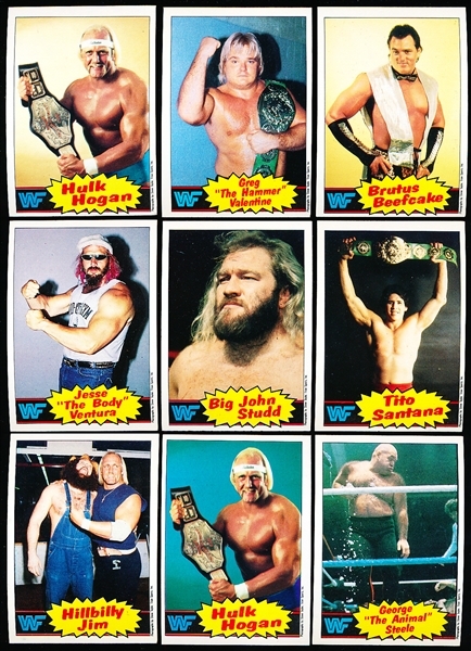 Lot Detail - 1985 Titan Sports (Topps) WWF Wrestling Complete Set of 66