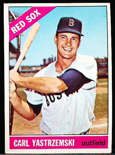 Lot Detail - 1966 Topps Baseball- #70 Carl Yastrzemski, Red Sox