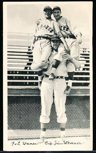 1936 R313 National Chicle Fine Pen- Paul & Lloyd Waner/ Big Jim Weaver