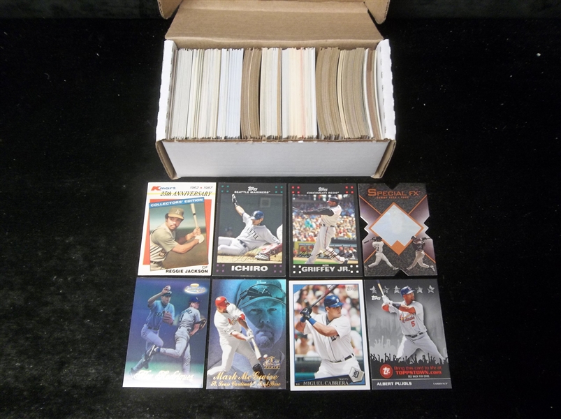 Baseball Star Card Lot- 350 Stars- 1980’s thru 2000’s