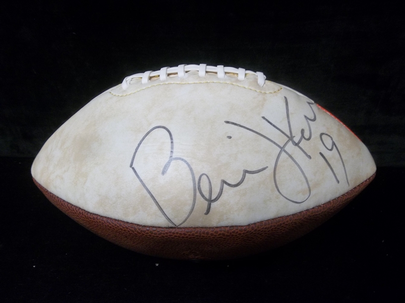 Autographed 1999 Fotoball Cleveland Browns “Dawg Pound” Football Signed by Bernie Kosar