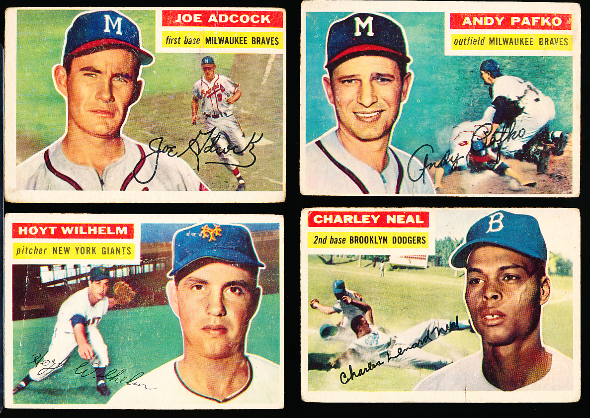 Lot Detail - 1956 Topps Bb- 4 Diff