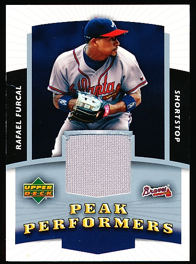 2004 Upper Deck Bb- “Peak Performers Jersey”- #PP-RF Rafael Furcal, Braves