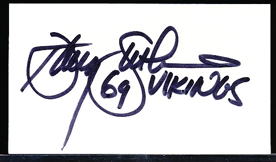 Autographed Doug Sutherland Minnesota Vikings NFL Coldwell Banker Business Card