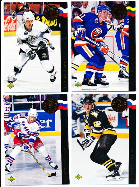 Lot Detail - 1992-93 Upper Deck Hockey- Euro Rookies Insert- Near Set ...