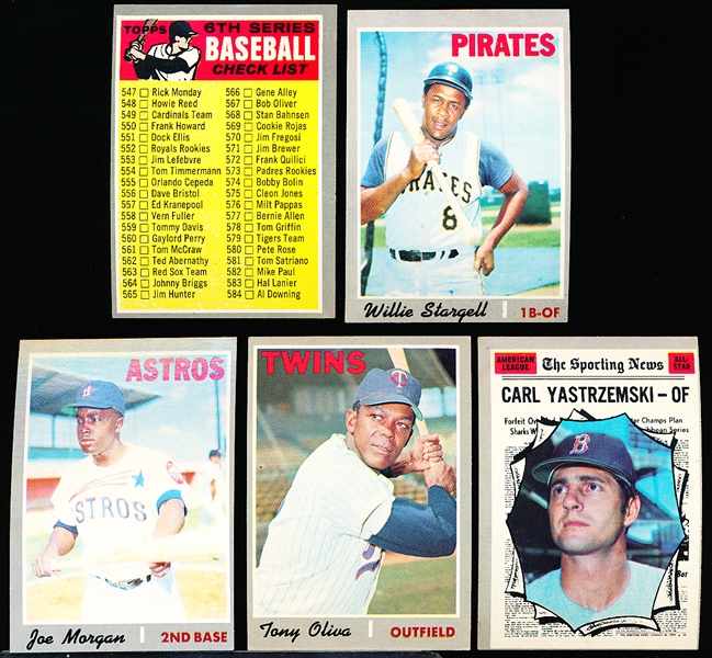 Lot Detail - 1970 Topps Bb- 17 Cards