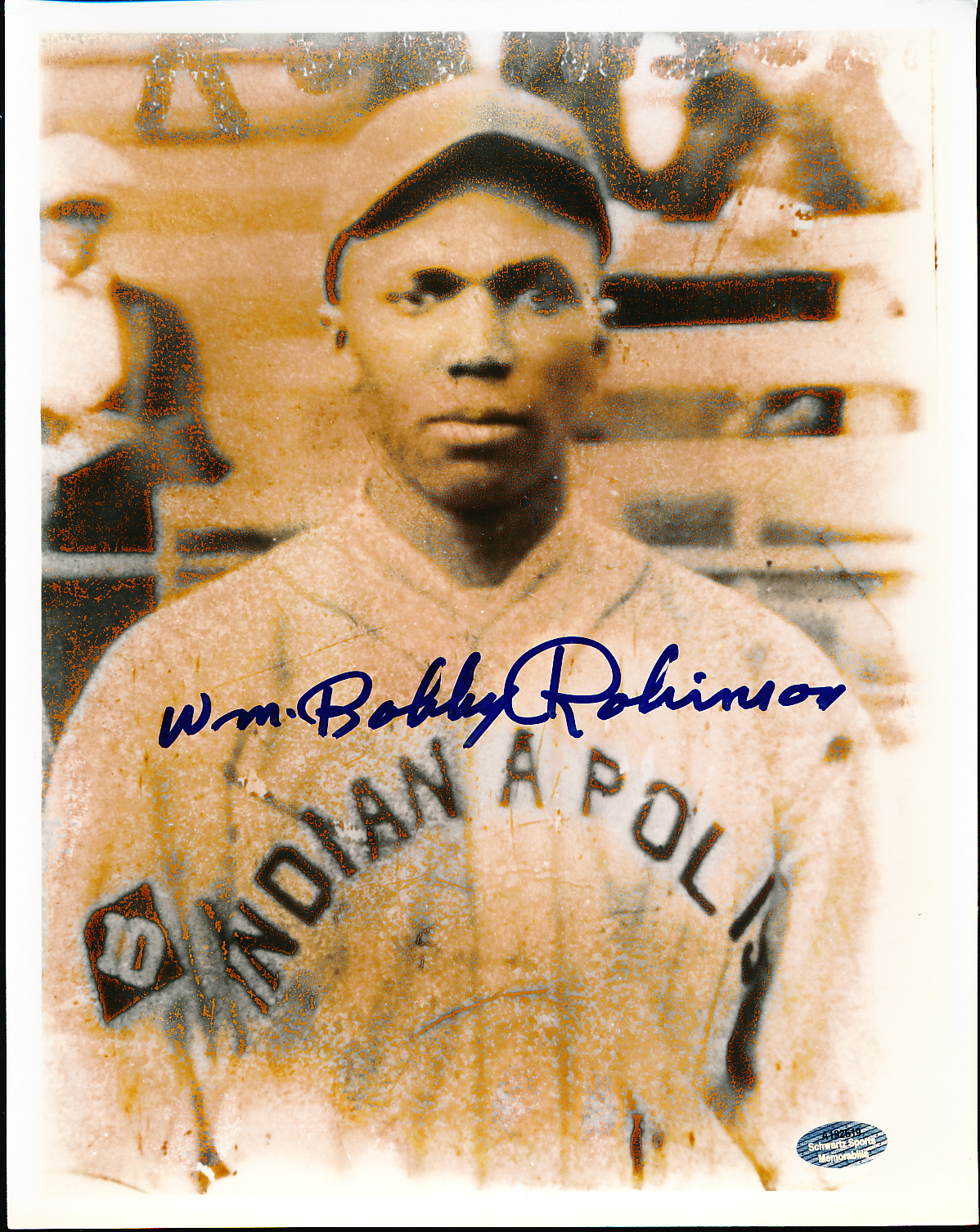 Lot Detail - Autographed Wm. Bobby Robinson Indianapolis ABC’s Negro ...