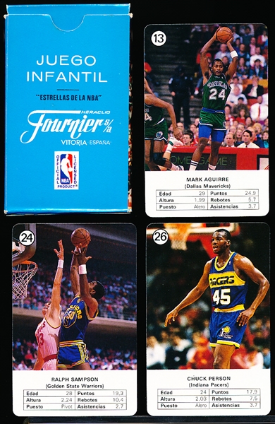 1988 Fournier Estrellas NBA- 15 Diff. Cards + Set Box Featuring Michael Jordan