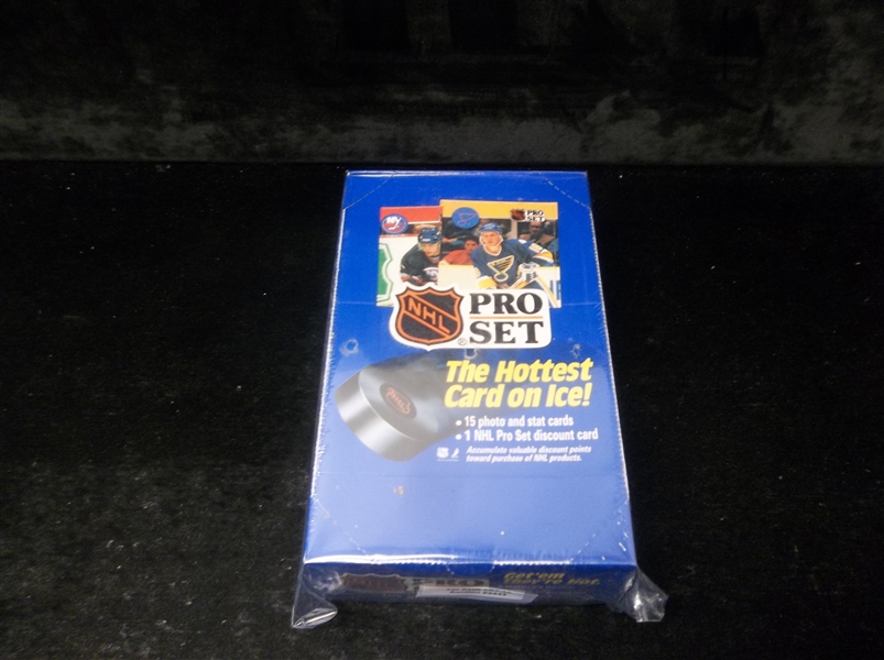 1990-91 Pro Set Hockey- 1 Unopened Series 1 Box