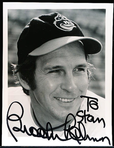 Lot Detail - Autographed Brooks Robinson Baltimore Orioles MLB B/W 4” X ...