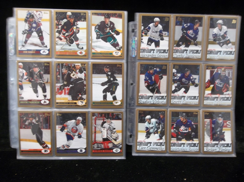 1999-00 Topps Hockey Complete Set of 286 in Pages