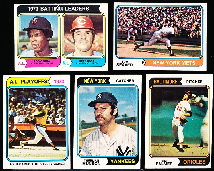 Lot Detail - 1974 Topps Baseball- 80 Assorted