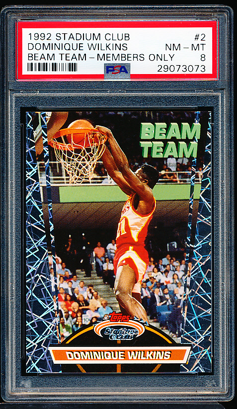 Lot Detail - 1992 Stadium Club Basketball- Beam Team Members Only- #2 ...