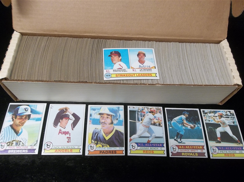 1979 Topps Baseball Complete Set of 726