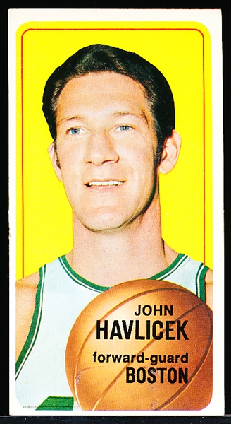 1970-71 Topps Basketball- #10 John Havlicek, Celtics- SP.