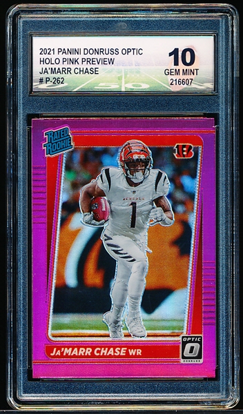 Lot Detail - 2021 Donruss Optic Ftbl. “Holo Pink Preview” #P-262 Ja ...