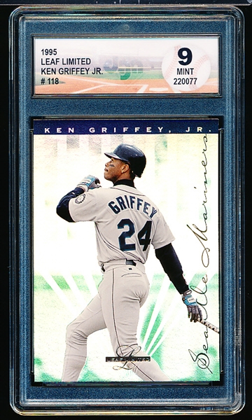 1995 Leaf Limited Baseball- #118 Ken Griffey Jr- DGA Diamond Authentic- 9 Mint