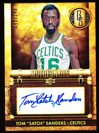 2013-14 Panini Gold Standard Bskbl. “Mother Lode Autograph” #5 Tom “Satch” Sanders, Celtics