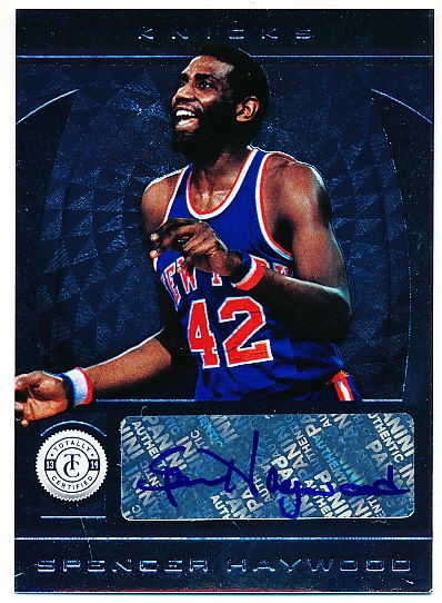 2013-14 Panini Totally Certified Bskbl. “Autograph” #228 Spencer Haywood, New York Knicks