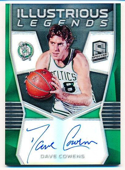 2018-19 Panini Spectra Bskbl. “Illustrious Legends Signature” #IL-DCW Dave Cowens, Celtics- #70/75!