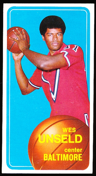 1970-71 Topps Basketball- #72 Wes Unseld, Baltimore