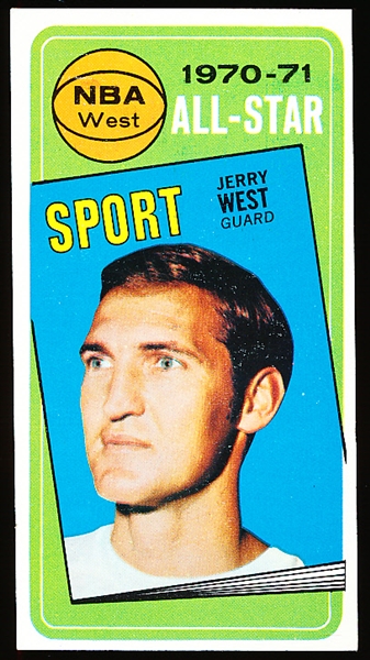 1970-71 Topps Basketball- #107 Jerry West All Star