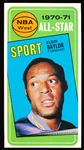 1970-71 Topps Basketball- #113 Elgin Baylor All Star