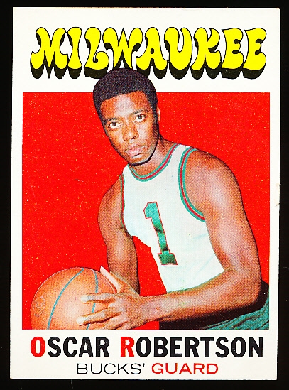 1971-72 Topps Basketball- #1 Oscar Robertson, Milwaukee