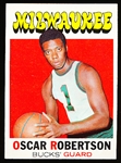 1971-72 Topps Basketball- #1 Oscar Robertson, Milwaukee