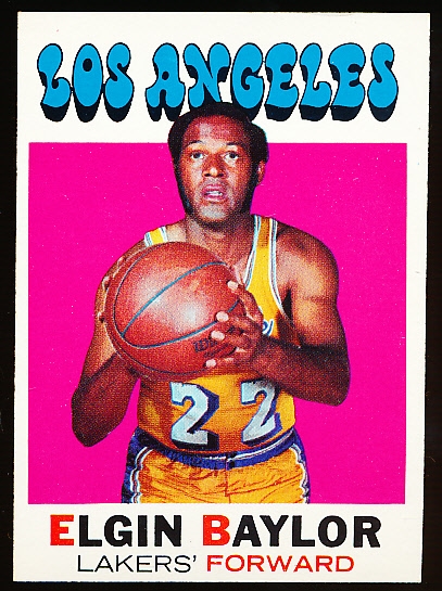 1971-72 Topps Basketball- #10 Elgin Baylor, Lakers