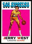 1971-72 Topps Basketball- #50 Jerry West, Lakers