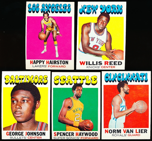 1971-72 Topps Basketball- 5 Diff