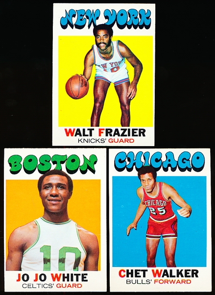 1971-72 Topps Basketball- 3 Diff Stars