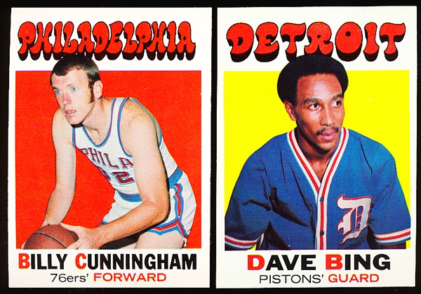 1971-72 Topps Basketball- 2 Diff Stars