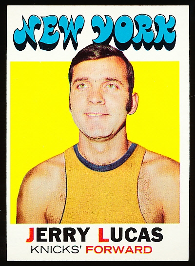 1971-72 Topps Basketball- #81 Jerry Lucas, Knicks