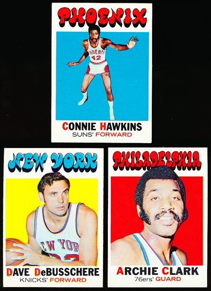 1971-72 Topps Basketball- 3 Diff