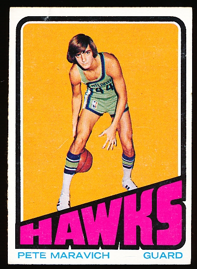1972-73 Topps Basketball- #5 Pete Maravich, Hawks